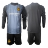 Inter Milan Golmanski Domaci Dres za djecu 2025-26 Dugi Rukav (+ Kratke hlače)